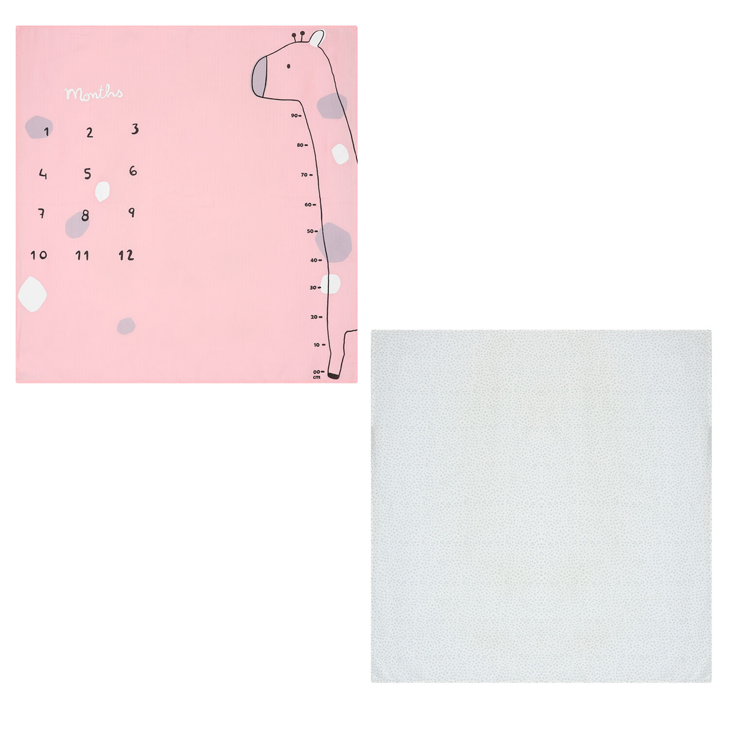 White & Pink Muslin Swaddles ( 2-Pack ), 2, hi-res